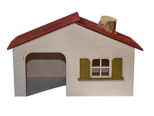 PINOKINO Holzhaus für Nager, Meerschweinchen 30 x 19 x 20 cm von PINOKINO