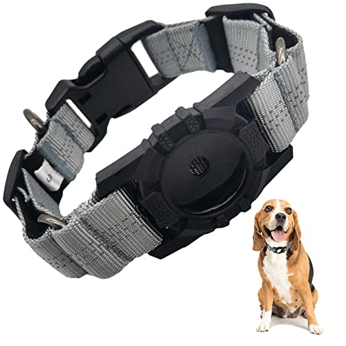 PINVNBY AirTag Hundehalsband, reflektierend, verstellbar, langlebig, gepolstert, Air-Tag-Hundehalsband für kleine Hunde von PINVNBY