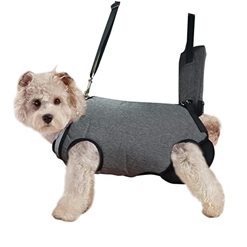 PINVNBY Dog Lift Harness, Pet Back Brace & Rehabilitation Sling Lift Dog Sling Carrier with Handle Adjustable Puppy Support Harness for Dogs Arthritis Nail Trimming(M) von PINVNBY