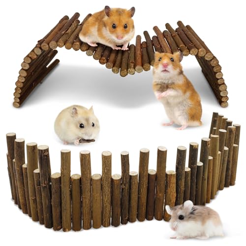 PINVNBY Hamster Hängebrücke Leiter Nagetiere Natur Holzbogen biegbare Brücke Kauspielzeug PINVNBY Hamster Hängebrücke Leiter Nagetiere Natur Holzbogen biegbare Brücke Kauspielzeug von PINVNBY