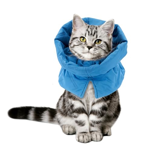 PINVNBY Katzenkegel, Katzenhalsband, weich, verstellbar, verhindert Lecken und Kratzen von PINVNBY
