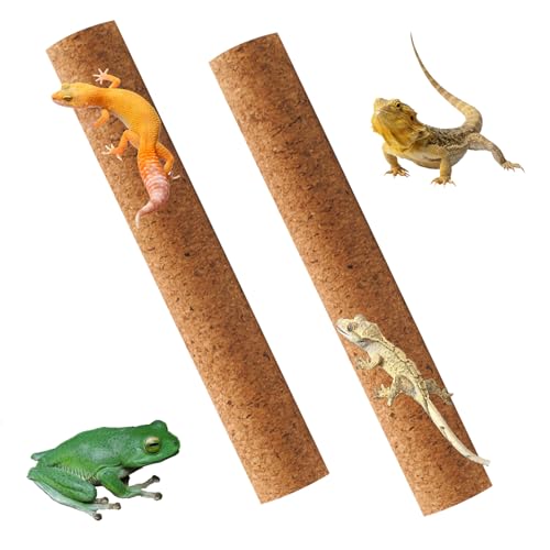 PINVNBY Korkzweige für Reptilien, 2 Stück, Naturholz, Bartagame, Schlange, Kletterzweig, Lebensraum, Holzdekoration, für Baum, Frosch, Eidechse, Gecko, Spinne, Chamäleon PINVNBY Korkzweige für Reptilien, 2 Stück, Naturholz, Bartagame, Schlange, Kletterzweig, Lebensraum, Holzdekoration, für Baum, Frosch, Eidechse, Gecko, Spinne, Chamäleon von PINVNBY