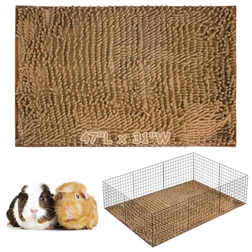 PINVNBY Meerschweinchen-Käfigeinlage, waschbar, Meerschweinchen-Fleece-Käfigeinlagen, wiederverwendbar und rutschfest, für Meerschweinchen, Urinierunterlagen, Kleintierkäfigzubehör für Kaninchen, von PINVNBY