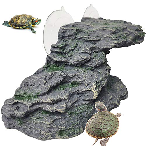 PINVNBY Schildkröten-Plattform für Reptilien, Klettern, Schiefer, Kunstharz, Stufe, Stein, Aquarium-Ornament, Felsenlandschaftsbau, Dekoration mit Saugnäpfen, für Frösche, Molche, Amphibien, Eidechse PINVNBY Schildkröten-Plattform für Reptilien, Klettern, Schiefer, Kunstharz, Stufe, Stein, Aquarium-Ornament, Felsenlandschaftsbau, Dekoration mit Saugnäpfen, für Frösche, Molche, Amphibien, Eidechse von PINVNBY