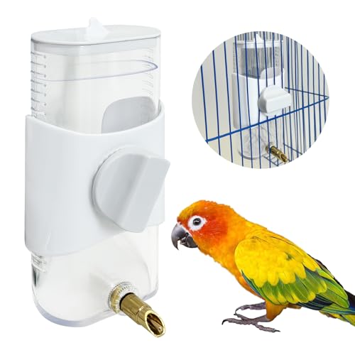PINVNBY Vogelwasserspender, 24 ml, automatischer Papageien-Wasserspender für Papageien, hängende Wasserspender, Vogelkäfig-Zubehör für Sittiche, Wellensittiche, Nymphensittiche, Nymphensittiche PINVNBY Vogelwasserspender, 24 ml, automatischer Papageien-Wasserspender für Papageien, hängende Wasserspender, Vogelkäfig-Zubehör für Sittiche, Wellensittiche, Nymphensittiche, Nymphensittiche von PINVNBY