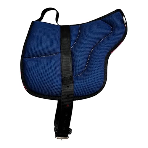 Sattel aus Air-Mesh, strapazierfähig und atmungsaktiv für natürliche Reitweise, Reitsattel mit komfortabler Polsterung aus Watte und Wolle, Bareback mit Neopren-Unterlage. (Fuchsia, SHETTY) von PIONEER