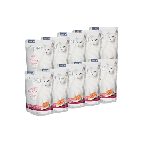 Piper Katzenfutter mit Lachs 100gx10 Piper Katzenfutter mit Lachs 100gx10 von PIPER