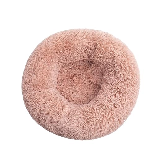 Hundebett Katzenhöhlenbett Haustierbett, Graues Haustier-Hundebett, Bequemes Donut-Kuscheltier, Runde Hundehütte, Ultraweiches, Waschbares Hunde- Und Katzenbett Haustier-Katzenhaus (Color : B, Size von PIPONS