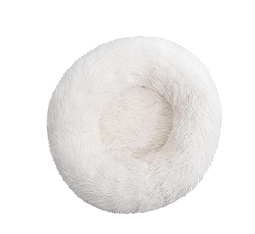 Hundebett Katzenhöhlenbett Haustierbett, Graues Haustier-Hundebett, Bequemes Donut-Kuscheltier, Runde Hundehütte, Ultraweiches, Waschbares Hunde- Und Katzenbett Haustier-Katzenhaus (Color : C, Size von PIPONS