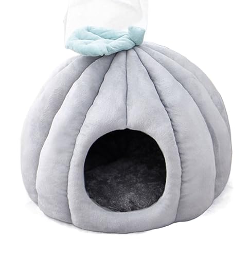 Hundebett Katzenhöhlenbett Haustierbett, Modisches Dunkelviolettes Haustierbett Für Katzen Und Kleine Mittelgroße Hunde, Welpen, Superweiches Plüsch-Haustiernest, Schlafsack, Hauskissen, Matte, Rutsch Hundebett Katzenhöhlenbett Haustierbett, Modisches Dunkelviolettes Haustierbett Für Katzen Und Kleine Mittelgroße Hunde, Welpen, Superweiches Plüsch-Haustiernest, Schlafsack, Hauskissen, Matte, Rutsch von PIPONS