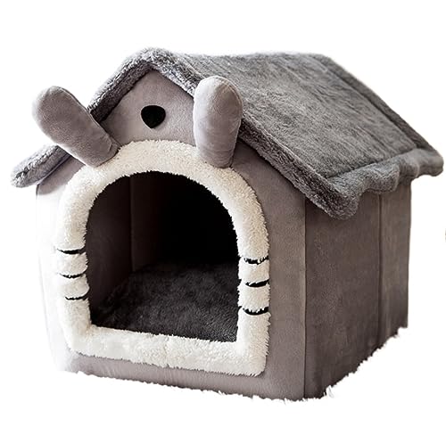 Hundebett Katzenhöhlenbett Haustierbett, Weich, Lang, Plüsch, Hellrosa, Katzenbett, Rundes Katzenbett, Haus, Rundes Haustier-Hundebett Für Kleine Hunde, Katzennest Haustier-Katzenhaus (Color : E, SI von PIPONS