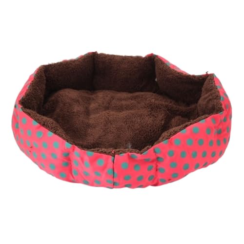 Hundebett Katzenhöhlenbett Hunde- Und Katzenbett, Achteckiges Flanell-Wärme-Katzenbett Für Den Innenbereich, Waschbares, Weiches Haustier-Sofabett Haustier-Katzenhaus ( Color : P , Size : 58*45*11cm ) von PIPONS