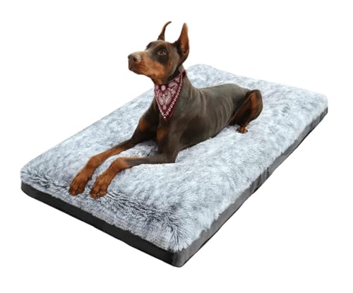 Hundebett Katzenhöhlenbett Hundebett Deluxe, Gemütliches Plüschbett, Fixierbare Hundehüttenbetten Für Kisten, Waschbares Hundebett Haustier-Katzenhaus (Color : A, Size : 60 * 40cm) von PIPONS