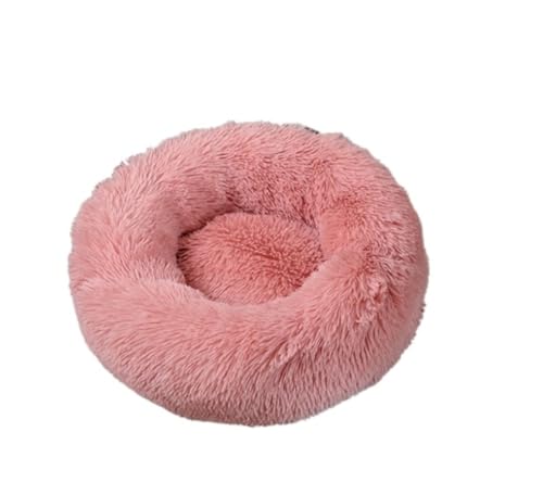 Hundebett Katzenhöhlenbett Welpenbetten für mittelgroße Hunde, beruhigend, waschbar, rundes Hundebett für mittelgroße Hunde Haustier-Katzenhaus (Color : A, Size : 50 * 50 * 26cm) von PIPONS