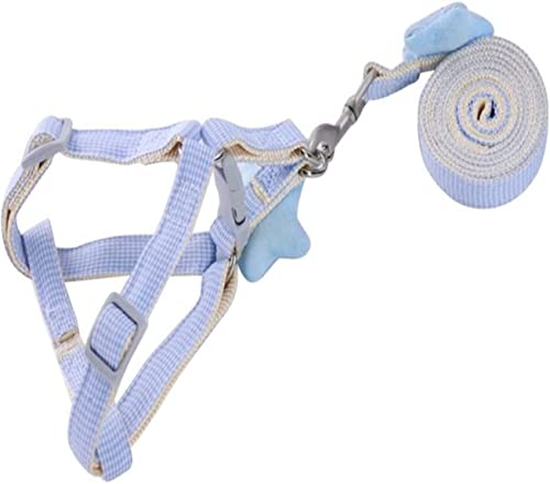 Hundeleine Klassische Hund Verstellbares Atmungsaktives Zugseil Zugseil Weste Brustgurt Hundehalsband Hundezubehör Führleine für Hunde (Color : Blue, Size : 1.0cm*120cm) von PIPONS