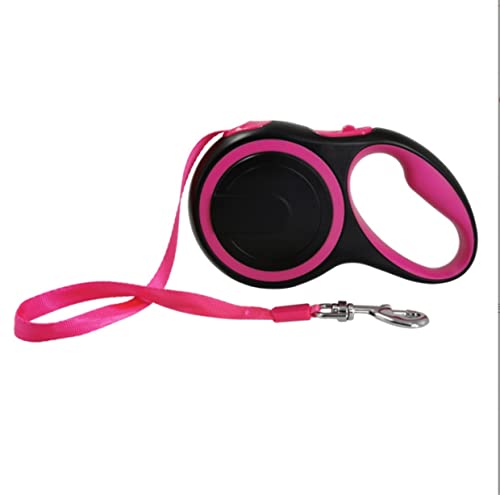 Hundeleine Klassische Zugseil Einziehbare Laufseilkette Für Kleine Und Mittelgroße Hunde Führleine für Hunde (Color : Rosa, Size : 8m) von PIPONS