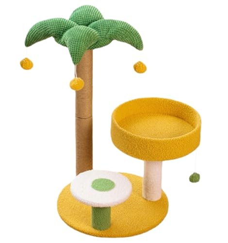 Katzenbaum Kratzbaum Coconut Trees Kratzbaumturm Für Zimmerkatzen Niedlicher Kratzbaum Für Katzen Mit Sisal-Kratzstämmen katzenkratzbaum von PIPONS