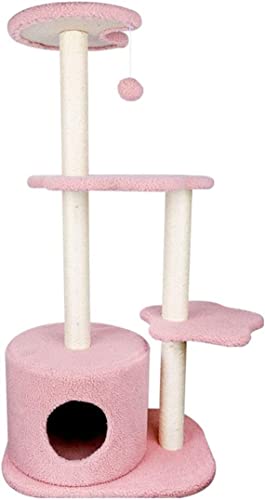 Katzenbaum Kratzbaum Katzen-Kletterbaum Sisal-Kratzbäume Cat Condo Play House Top Barch Moderner Katzen-Aktivitätsturm Mit Baumelndem Ball katzenkratzbaum von PIPONS