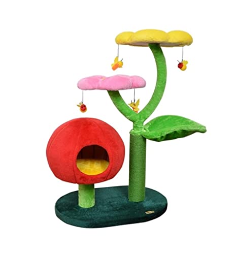 Katzenbaum Kratzbaum Katzen-Klettergerüst Katzen-Sprungplattform Indoor-Kratzbaum-Turm Kreativer Katzen-Aktivitätsständer Katzen-Kratzbaum katzenkratzbaum (Color : A) von PIPONS