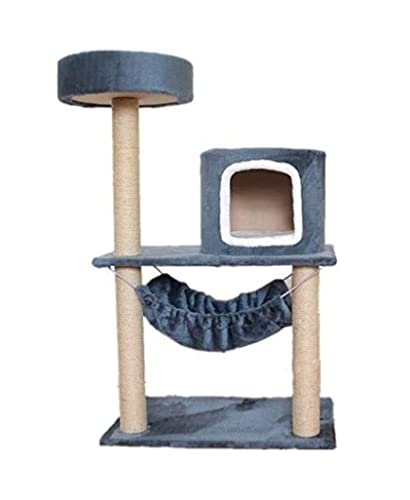 Katzenbaum Kratzbaum Katzen-Klettergerüst Mit Katzenstreu, Kratzbaum, Eine Hängematte, Katzen-Sprungplattform, Mehrlagiges Katzenkratzbrett-Spielzeug katzenkratzbaum von PIPONS