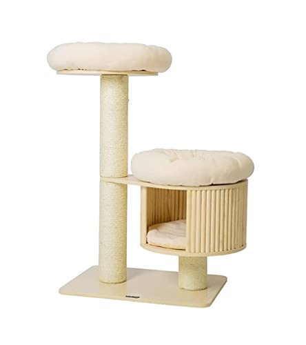 Katzenbaum Kratzbaum Katzenkletterbaum Kratzbaumhaus Kratzspielzeug Für Kätzchen Activity Tower Cat Condo Mit Sitzstangen katzenkratzbaum von PIPONS