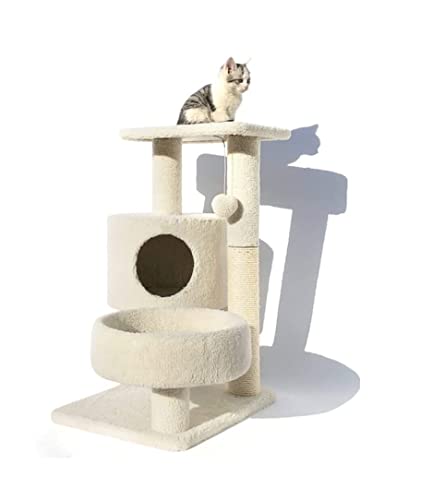 Katzenbaum Kratzbaum Katzenklettergerüst Katzenturm Baum Einfache Katzenmöbel Sisal Katzenkratzbaum Stabile Sprungplattform katzenkratzbaum (Color : D, Size : 40 * 50 * 75CM) von PIPONS