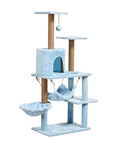 Katzenbaum Kratzbaum Kratzbaum Für Katzen, 51 Zoll, Mehrstöckiger Kratzbaum Mit Sisal-Kratzbäumen, Plüsch-Sitzstangen, Eigentumswohnung Und Korb-Katzenturm katzenkratzbaum Katzenbaum Kratzbaum Kratzbaum Für Katzen, 51 Zoll, Mehrstöckiger Kratzbaum Mit Sisal-Kratzbäumen, Plüsch-Sitzstangen, Eigentumswohnung Und Korb-Katzenturm katzenkratzbaum von PIPONS