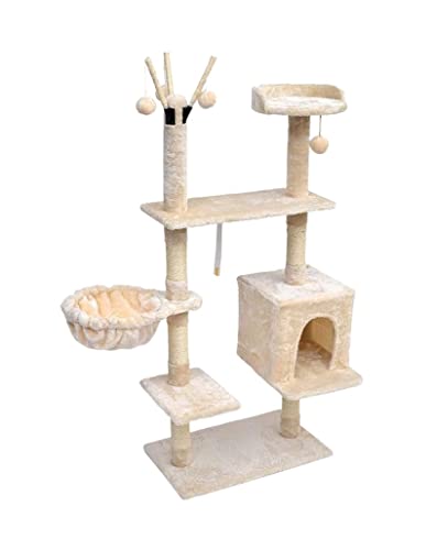 Katzenbaum Kratzbaum Mehrstufiger Kletterbaum Für Katzen, Spielzeug, Klettertürme, Katzenkratzer, Kletterer, Eigentumswohnung, Möbel, Kratzbaum, Haustierhaus, Bett katzenkratzbaum (Color : B, Size : Katzenbaum Kratzbaum Mehrstufiger Kletterbaum Für Katzen, Spielzeug, Klettertürme, Katzenkratzer, Kletterer, Eigentumswohnung, Möbel, Kratzbaum, Haustierhaus, Bett katzenkratzbaum (Color : B, Size : von PIPONS
