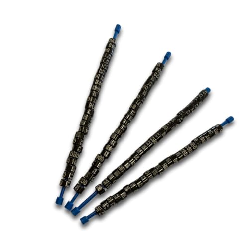 PIUMER Federringe für AGAPORNIS 2025, Streifen, 25 Stück, 4,50 mm, Polykarbonat, Schwarz von Piumer