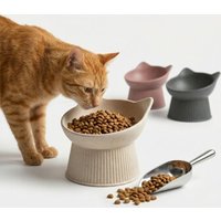 PIUPET Erhöhter Katzennapf beige von PIUPET