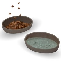 PIUPET Katzennapf "MIMI" - 2er Napfset grau von PIUPET