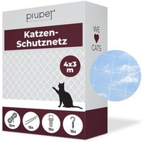 PIUPET Katzennetz transparent 3 x 4 m von PIUPET