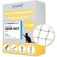 PIUPET Katzennetz drahtverstärkt grün 4 m, 3 m PIUPET Katzennetz drahtverstärkt grün 4 m, 3 m von PIUPET