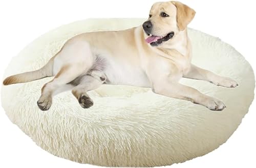 Beruhigendes Bett für Hunde und Katzen, flauschiges Katzenbett, großes Hundebett, Matratze, rund, orthopädische Entlastung, verbesserter Schlaf für Corgi, Teddy, Chihuahua Beruhigendes Bett für Hunde und Katzen, flauschiges Katzenbett, großes Hundebett, Matratze, rund, orthopädische Entlastung, verbesserter Schlaf für Corgi, Teddy, Chihuahua von PIURUF