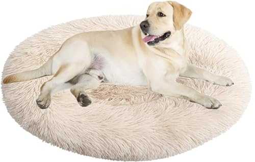 Beruhigendes Bett für Hunde und Katzen, flauschiges Katzenbett, großes Hundebett, Matratze, rund, orthopädische Entlastung, verbesserter Schlaf für Corgi, Teddy, Chihuahua Beruhigendes Bett für Hunde und Katzen, flauschiges Katzenbett, großes Hundebett, Matratze, rund, orthopädische Entlastung, verbesserter Schlaf für Corgi, Teddy, Chihuahua von PIURUF