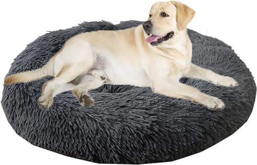 Beruhigendes Bett für Hunde und Katzen, flauschiges Katzenbett, großes Hundebett, Matratze, rund, orthopädische Entlastung, verbesserter Schlaf für Corgi, Teddy, Chihuahua Beruhigendes Bett für Hunde und Katzen, flauschiges Katzenbett, großes Hundebett, Matratze, rund, orthopädische Entlastung, verbesserter Schlaf für Corgi, Teddy, Chihuahua von PIURUF