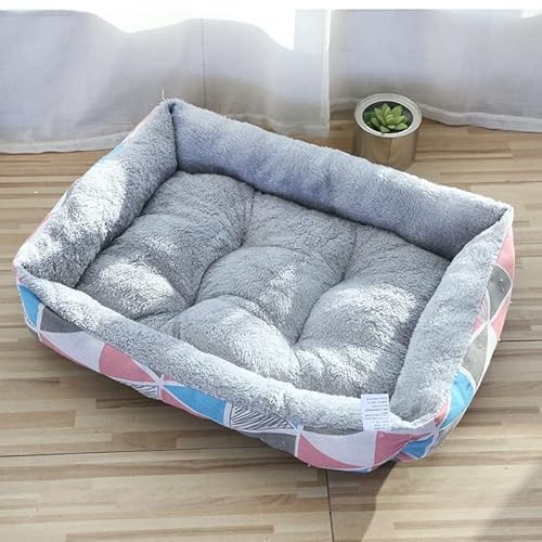 Beruhigendes Hundebett Katzenbett Donut,Flauschiges Haustierwelpenbett, waschbares, rutschfestes Plüsch, Schlafkatzenpolster, Hundeausruhkissen, warmes Haustier-Sofa-Bett, Hundematte Pad von PIURUF