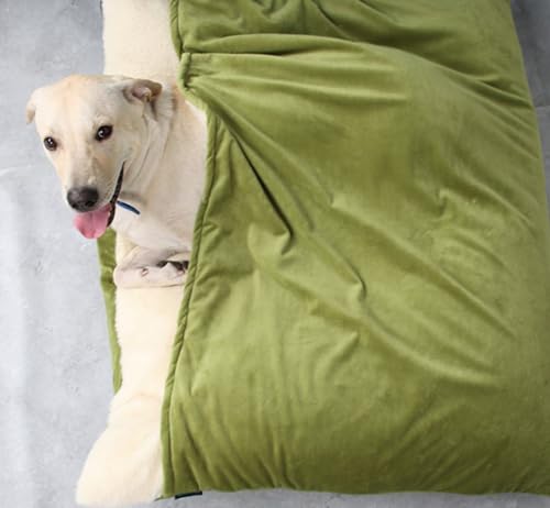 Beruhigendes Katzenhöhle-Bett, Schlafzimmer-orthopädische Hundebetten, waschbare Katzenunterlage, Hundekäfig-Bett, Matratze für Welpen, Kätzchen, Corgi, Border Collie, Labrador, 100 cm von PIURUF