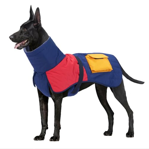 Dicker Hundemantel für kaltes Wetter, Hunde-Schneejacke,Winter Hoher Kragen Haustiermantel für mittelgroße und große Hunde,Winter Warm halten Hund gepolsterte Jacke Dicker Hundemantel für kaltes Wetter, Hunde-Schneejacke,Winter Hoher Kragen Haustiermantel für mittelgroße und große Hunde,Winter Warm halten Hund gepolsterte Jacke von PIURUF