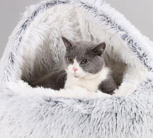 Flauschiges Katzenhöhle-Bett, Plüsch-Welpenbett, beruhigendes Hunde-/Katzen-Haustierbett, warme Hunde-Katzen-Matratze, Hundebetten, Ruhepolster, waschbares Haustierkissen für Chihuahua Flauschiges Katzenhöhle-Bett, Plüsch-Welpenbett, beruhigendes Hunde-/Katzen-Haustierbett, warme Hunde-Katzen-Matratze, Hundebetten, Ruhepolster, waschbares Haustierkissen für Chihuahua von PIURUF