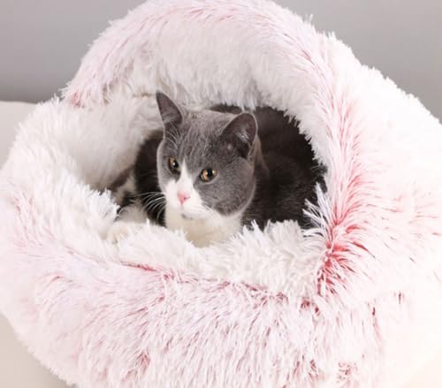 Flauschiges Katzenhöhle-Bett, Plüsch-Welpenbett, beruhigendes Hunde-/Katzen-Haustierbett, warme Hunde-Katzen-Matratze, Hundebetten, Ruhepolster, waschbares Haustierkissen für Chihuahua Flauschiges Katzenhöhle-Bett, Plüsch-Welpenbett, beruhigendes Hunde-/Katzen-Haustierbett, warme Hunde-Katzen-Matratze, Hundebetten, Ruhepolster, waschbares Haustierkissen für Chihuahua von PIURUF