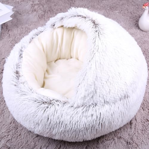 Flauschiges Katzenhöhle-Bett, Plüsch-Welpenbett, beruhigendes Hunde-/Katzen-Haustierbett, warme Hunde-Katzen-Matratze, Hundebetten, Ruhepolster, waschbares Haustierkissen für Chihuahua Flauschiges Katzenhöhle-Bett, Plüsch-Welpenbett, beruhigendes Hunde-/Katzen-Haustierbett, warme Hunde-Katzen-Matratze, Hundebetten, Ruhepolster, waschbares Haustierkissen für Chihuahua von PIURUF
