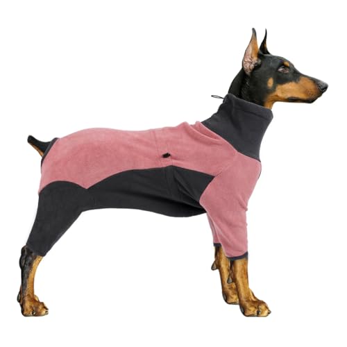 Fleece-Hundemantel mit Beinen, Winterpullover für kleine, mittelgroße und große Hunde, verstellbar, für kaltes Wetter, Body für drinnen und draußen Fleece-Hundemantel mit Beinen, Winterpullover für kleine, mittelgroße und große Hunde, verstellbar, für kaltes Wetter, Body für drinnen und draußen von PIURUF