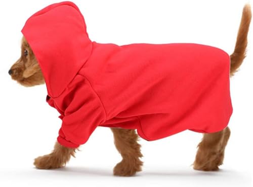 Haustierkleidung für den Winter, Hunde-Kapuzenpullover, niedlicher Baumwollpullover, warm, für Spaziergänge im Freien, hält warm für kaltes Wetter von PIURUF