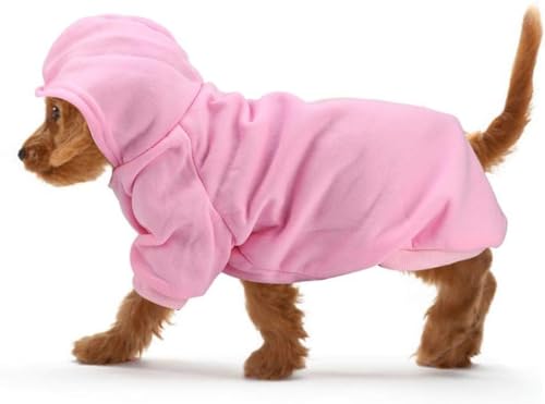 Haustierkleidung für den Winter, Hunde-Kapuzenpullover, niedlicher Baumwollpullover, warm, für Spaziergänge im Freien, hält warm für kaltes Wetter von PIURUF