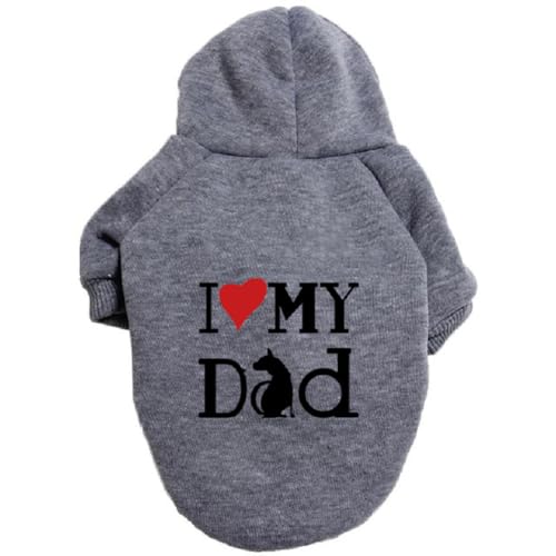 Hundemantel für kleine, mittelgroße und große Hunde, Wintermantel, gemütlicher Kapuzenpullover, winddicht, für Welpen, Katzen, Hunde Hundemantel für kleine, mittelgroße und große Hunde, Wintermantel, gemütlicher Kapuzenpullover, winddicht, für Welpen, Katzen, Hunde von PIURUF