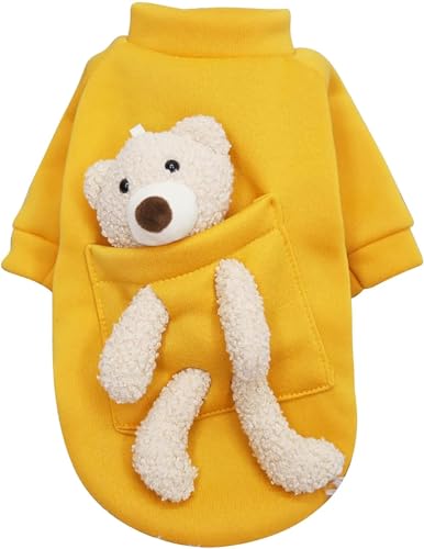 Hundepullover für den Winter, bequemer Pullover für kleine, mittelgroße Hunde, gemütliche Welpenkleidung, warmer Haustiermantel für kaltes Wetter von PIURUF