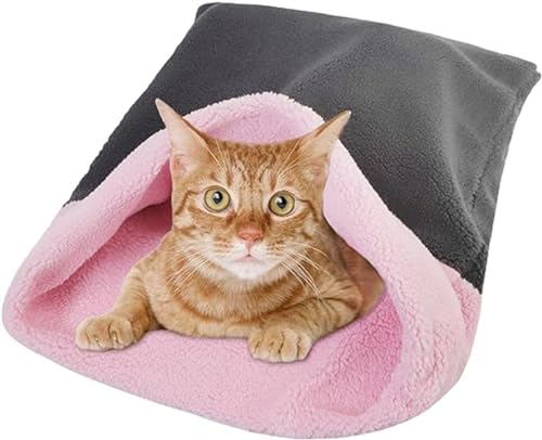 Katzenschlafsack, Katzenbett, Sofa, warmes Katzenhöhle, Bett, Katzenbett, Kuscheldecke, Katzenhöhle, Bett für Welpen, Kaninchen, Kätzchen, Taschenbett von PIURUF