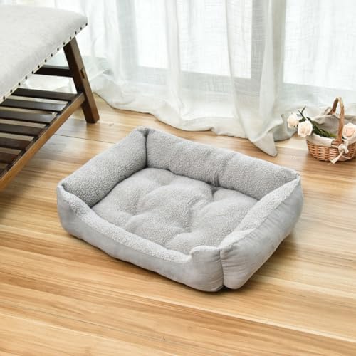 PIURUF Großes waschbares Hundebett, beruhigende bequeme Hundekäfig-Matratze, Anti-Angst-Tierbetten, Winter-Katzenschlafkissen, warm, Hundebett, orthopädisches Schlafsofa PIURUF Großes waschbares Hundebett, beruhigende bequeme Hundekäfig-Matratze, Anti-Angst-Tierbetten, Winter-Katzenschlafkissen, warm, Hundebett, orthopädisches Schlafsofa von PIURUF
