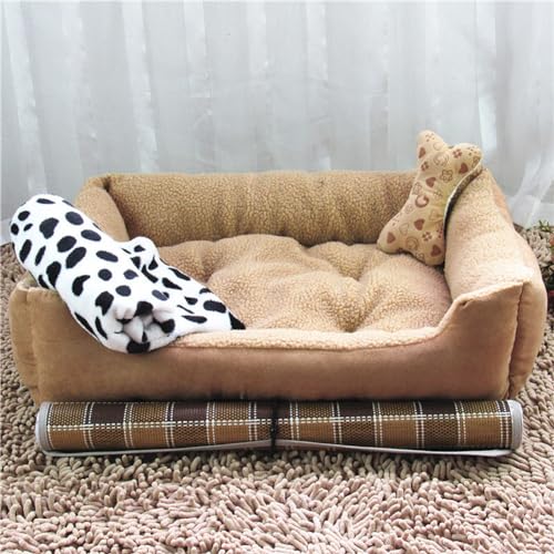 PIURUF Großes waschbares Hundebett, beruhigende bequeme Hundekäfig-Matratze, Anti-Angst-Tierbetten, Winter-Katzenschlafkissen, warm, Hundebett, orthopädisches Schlafsofa PIURUF Großes waschbares Hundebett, beruhigende bequeme Hundekäfig-Matratze, Anti-Angst-Tierbetten, Winter-Katzenschlafkissen, warm, Hundebett, orthopädisches Schlafsofa von PIURUF